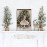 Dancer By Christmas Tree