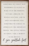 Give Gratitude First White