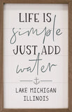 Just Add Water Personalized Lake State