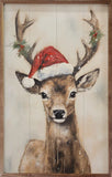Reindeer With Hat 16x24