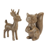 Squirrel And Deer (2 Asst) 4h, 5.5h Resin