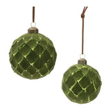 Ornament 3"d, 4"d Glass