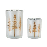 Candle Holder 3.75"d X 5"h, 4.5"d X 7"h Glass
