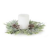 Pine Candle Ring 14"D Plastic (Fits A 3" Candle)