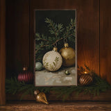 Gold And White Ornament - 8x16