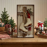 Ice Skates Hanging - 12x24