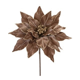 Poinsettia Stem 21.5"H Polyester