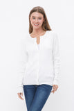 FINAL SALE - Crew Neck Button Cardigan