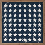 Pattern White Stars On Blue
