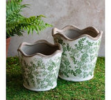 S/2 Verte Heirloom Planters