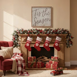 Festive Tis The Season White - 12x12