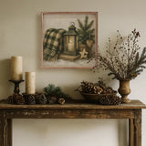 Holiday Plaid Lantern - 16x16