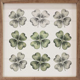 NINE CLOVERS WHITE - LARGE