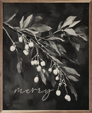 Merry Mistletoe Bw
