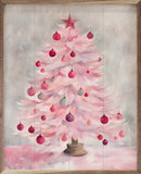 Pink Christmas Tree 8x10