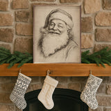 Santa Claus Linocut - 8x10