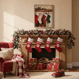 Stockings Hung On Fireplace - 24x30