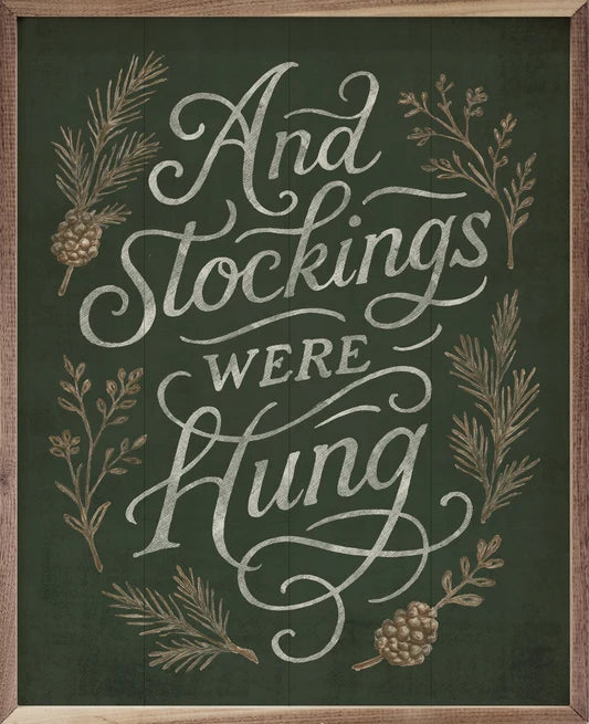 And Stockings Were Hung - 24x30 / Green