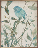 Teal Bird Silhouette Ii