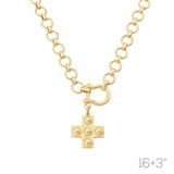 Wg Wg Chunky Cross Chain Neck Len:16+3in