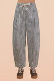 Very Jean Striped Barrel Denim Pant