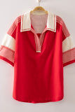 Oversized Half Sleeve Casual Knit Top
