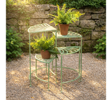 Expand. 4 Tier Green Plant Stand