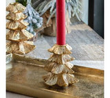4 Gold Tree Taper Holder