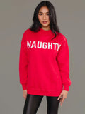 Red Nice & Naughty Reversible Sweatshirt