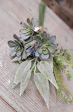 BUNDLE SUCCULENT W/FOLIAGE 9IN X 17IN TIED WITH TWINE MVX EVERLASTING SUCCULENT