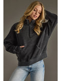 Charcoal 1/4 Zip Sweatshirt