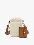 Parker Straw Crossbody In Natural