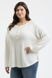 Curvy Waffle Henley