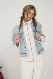 Teddy Denim Mixed Jacket