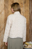 Quilt Floral Button Down Jacket