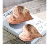 Antique Copper Heart Trays