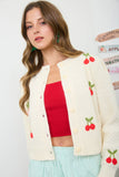 Crochet Cherry Button Down