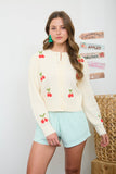 Crochet Cherry Button Down