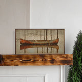 Rusty Canoe On Water