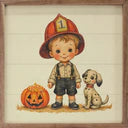 8x8 Cute Fireman Trick Or Treat