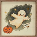 8x8 Cute Ghost With Banner