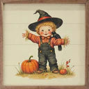 8x8 Cute Scarecrow Trick Or Treat