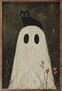 10x16 Ghost With Cat On Head