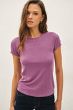Ribbed Crew Neck Baby T-shirt