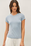 Ribbed Crew Neck Baby T-shirt