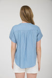 Striped Chambray Top