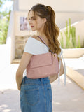 Juliana Flapover Crossbody/shoulder Bag In Lt. Mauve