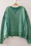 Vintage Pigment-dyed Finish Sweatshirt 90% Cotton 10% Polyester