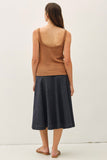 Knee Length Skirt - Stich Detail