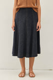 Knee Length Skirt - Stich Detail